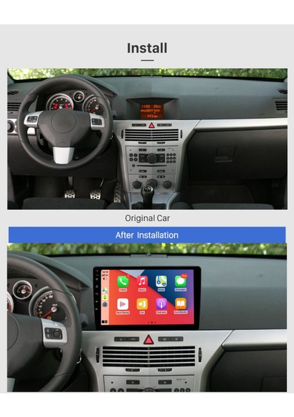 Opel Astra H Multimedya Navigasyon Kamera Gps Carplayer Bluetooth 9 Inç