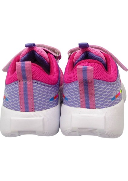 PRMX1756 Pembe Unısex Çocuk Cırtlı Fileli Spor Ayakkabı