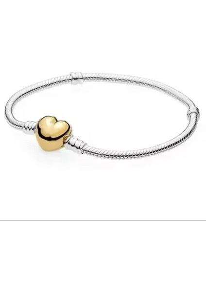 Moments Gold Renk Kalp Klipsli Bileklik modelleri