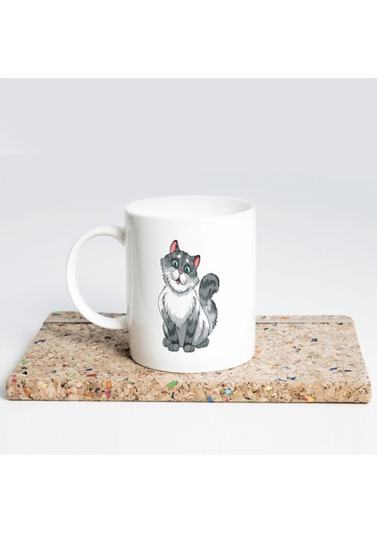 Sevimli Kedi Kupa Bardak