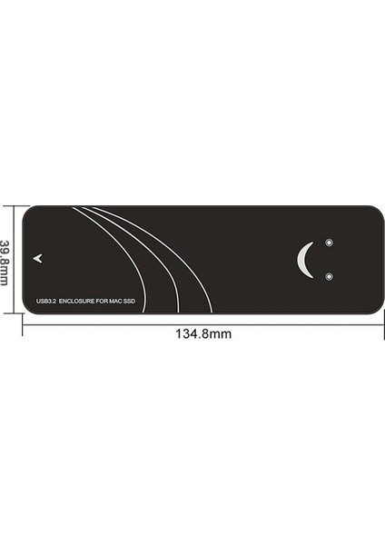 Macbook Air Pro 2013-2017 Sabit Disk Uyumlu Usb3.2-Mac SSD Muhafaza Adaptörü, Spec: 10GBPS A-C Kablo Kiti