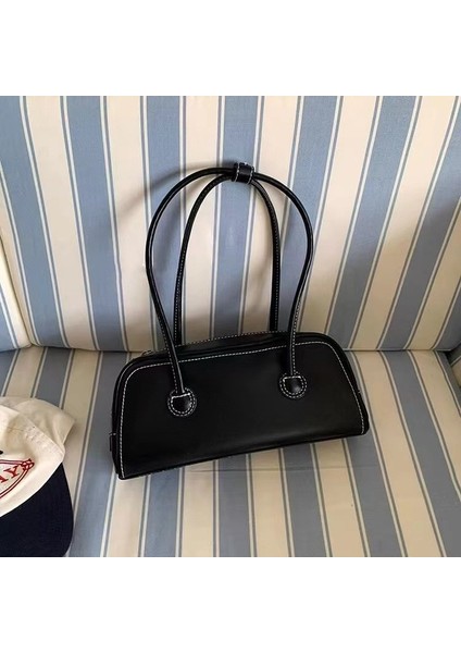 Kore Niş Boston Çanta Kadın 2024 Yeni Üst Düzey Basit ve Çok Yönlü Banliyö Omuz Koltuk Altı Çantası (Yurt Dışından)