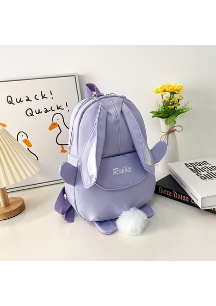 Yeni Karikatür Sevimli Çocuk Sırt Çantası Ilkokul Çantası Anaokulu 3-6 Yaşında Kore Versiyonu Çocuk Hafif Tavşan Okul Çantası (Yurt Dışından)