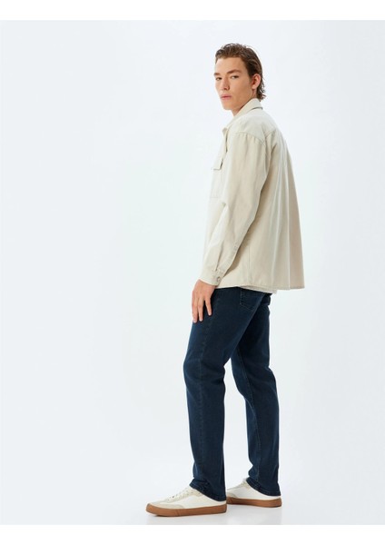 5WAM40176ND 741 Koyu Indıgo Erkek Pamuk Denım Pantolon fiyatları