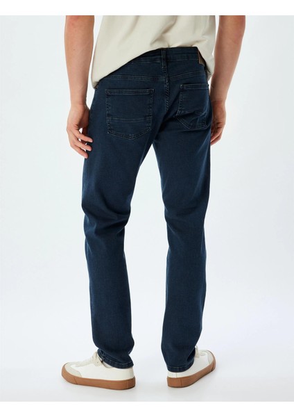 5WAM40176ND 741 Koyu Indıgo Erkek Pamuk Denım Pantolon fırsatları
