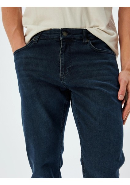 5WAM40176ND 741 Koyu Indıgo Erkek Pamuk Denım Pantolon indirimleri