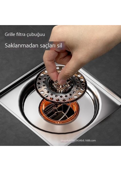 Genişletilmiş Filtre, Manyetik Emiş, Üniversal Yer Süzgeci Göbeği, Böcek Geçirmez, Koku Geçirmez, Yansıma Önleyici, Banyo Kanalizasyon Sızdırmazlığı Yer Süzgeci Göbeği (Yurt Dışından)