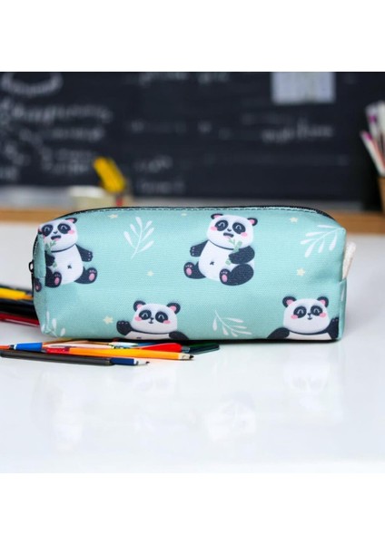 Yeşil Panda Desenli Tatlı Kalemlik Okul Kalemliği fiyatları