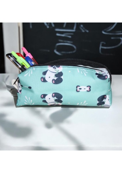Yeşil Panda Desenli Tatlı Kalemlik Okul Kalemliği fırsatları