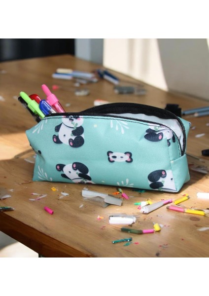 Yeşil Panda Desenli Tatlı Kalemlik Okul Kalemliği indirimleri