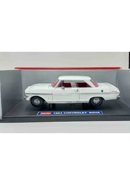 1:18 1963 Chevrolet Nova Diecast Metal Araba