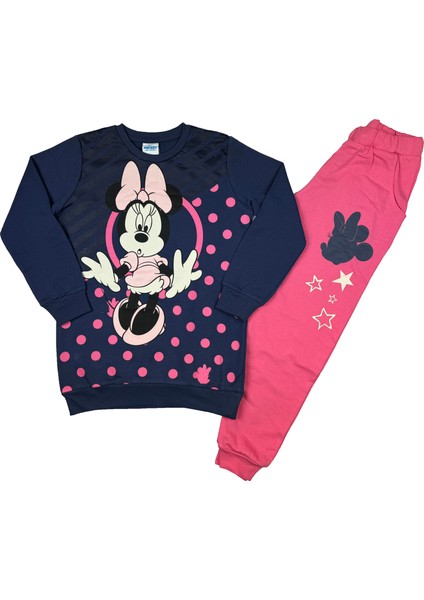 Minnie Mouse Kız Çocuk Eşofman Takım Orijinal Disney - WB4026