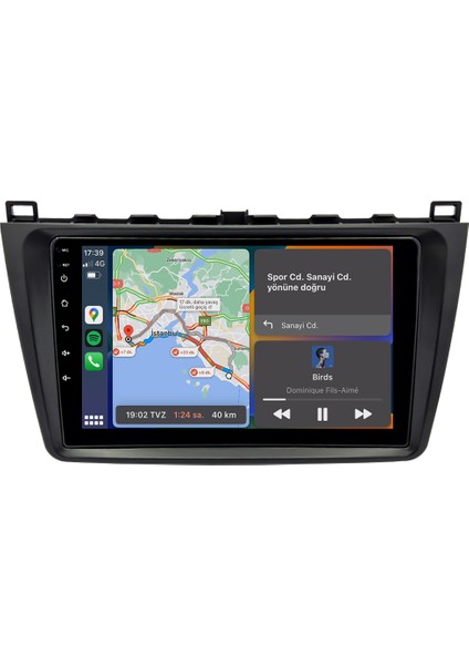 Mazda 6 (2009-2011) Android 14 Multimedya Carplay 10 Inch 4 GB Ram / 64 GB Hafıza CRV-4591XR fırsatları
