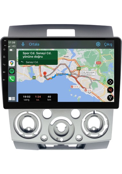 Ford Ranger (2009-2011) Android 14 Multimedya Carplay 10 Inch 4 GB Ram / 64 GB Hafıza CRV-4128XR