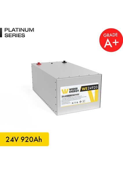 24V 920Ah LiFePO4 Platinum Series Bluetooth'lu Lityum Demir Fosfat Akü