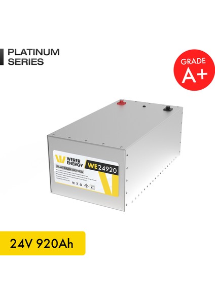 24V 920Ah LiFePO4 Platinum Series Bluetooth'lu Lityum Demir Fosfat Akü