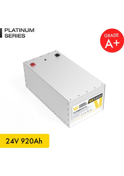 24V 920Ah LiFePO4 Platinum Series Bluetooth'lu Lityum Demir Fosfat Akü