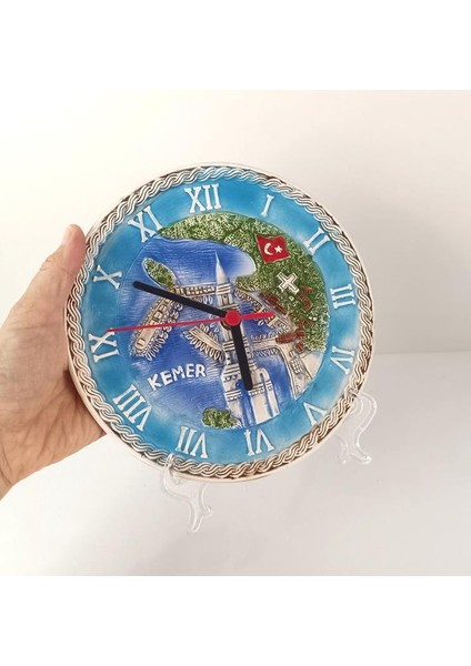 Saat Tabak Duvar Süsü Masa Saati Dekor Seramik fiyatları