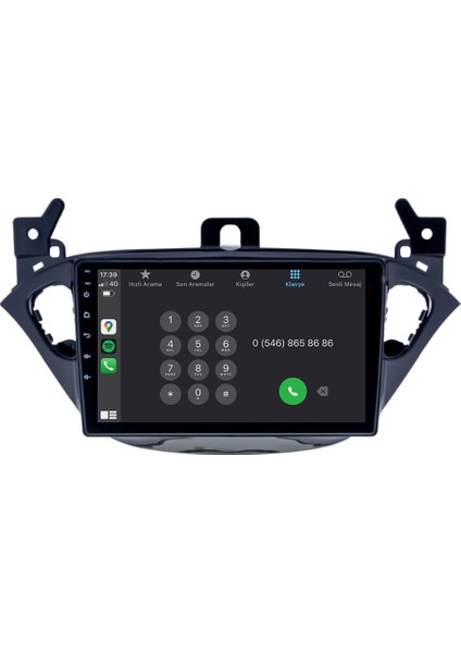 Opel Corsa E (2015-2019) Android 14 Multimedya Carplay 9 Inch 4 GB Ram / 64 GB Hafıza CRV-4403XR
