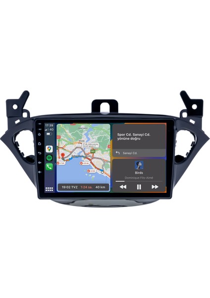 Opel Corsa E (2015-2019) Android 14 Multimedya Carplay 9 Inch 4 GB Ram / 64 GB Hafıza CRV-4403XR
