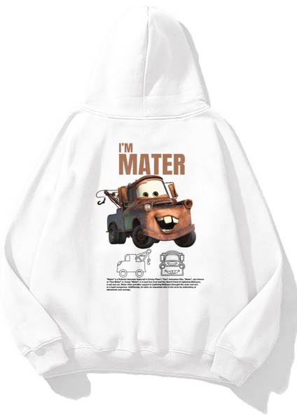 Mater Cars Baskılı Unisex Sweatshirt