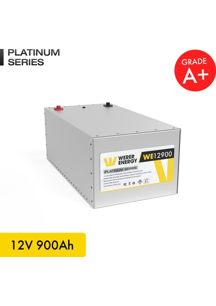 12V 900Ah LiFePO4 Platinum Series Bluetooth'lu Lityum Demir Fosfat Akü