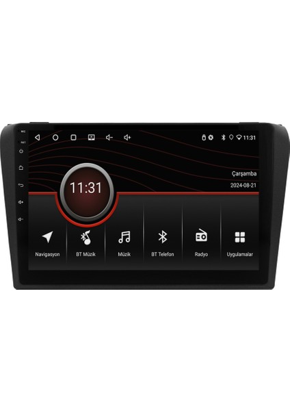 Mazda 3 (2004-2009) Android 14 Multimedya Carplay 10 Inch 4 GB Ram / 64 GB Hafıza CRV-4590XR