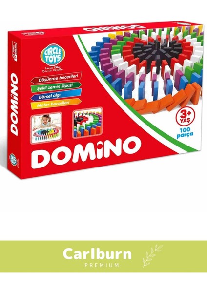 Özel Üretim Zeka Geliştirici Eğitici El Göz Koordinasyonu Domino 100 Taş