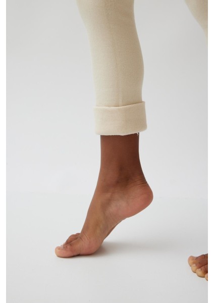 Pamuklu Çocuk Tayt Pantolon BEJ fırsatları