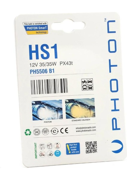 Hs1 12V 35/35W PX43T Blıster Ambalaj PH5506 B1 fiyatları