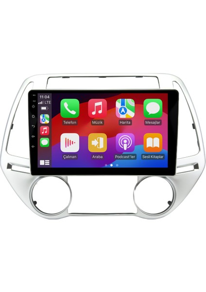 Hyundai I20 (2012-2014) Android 14 Multimedya Carplay 10 Inch 4 GB Ram / 64 GB Hafıza CRV-4276XR