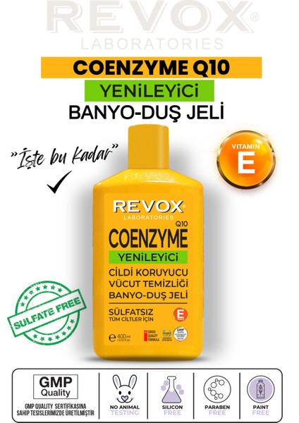 Coenzyme Q10 Sülfatsız Banyo ve Duş Jeli 400 ml