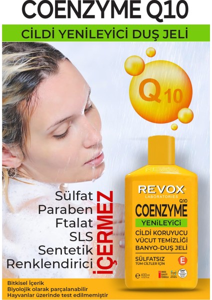Coenzyme Q10 Sülfatsız Banyo ve Duş Jeli 400 ml