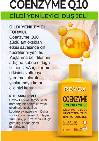 Coenzyme Q10 Sülfatsız Banyo ve Duş Jeli 400 ml