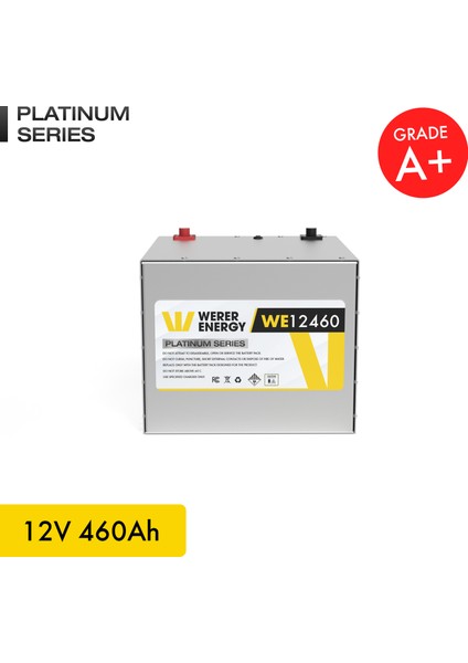 12V 460Ah LiFePO4 Platinum Series Bluetooth'lu Lityum Demir Fosfat Akü