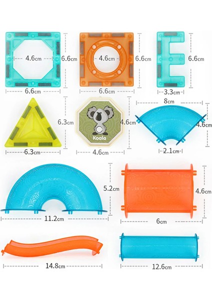 Learning Fun Manyetik Stem Oyuncak 66 Parça - Marble Run Set Magic Magnetic Blocks