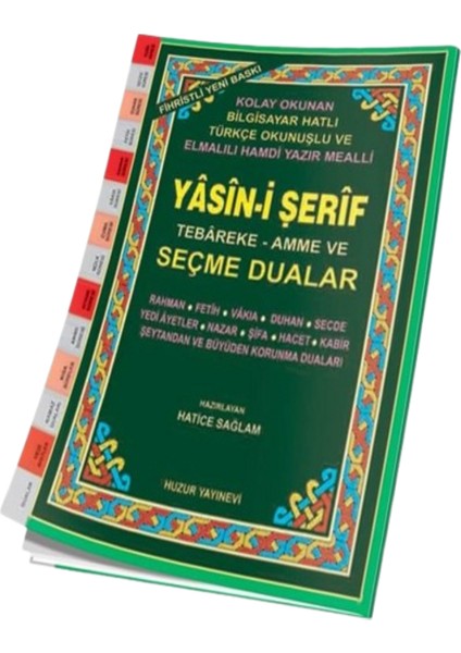 Orta Boy Yasin-I Şerif Seçme Dualı Fihristli (KOD:029) (10 Adet) fiyatları