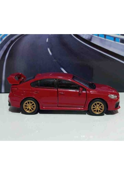 1:32 Subaru Wrx Sti Kırmızı Çek/bırak Metal Araba modelleri