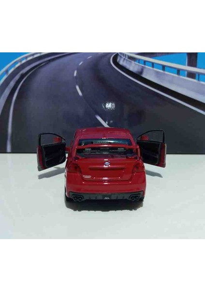 1:32 Subaru Wrx Sti Kırmızı Çek/bırak Metal Araba fırsatları