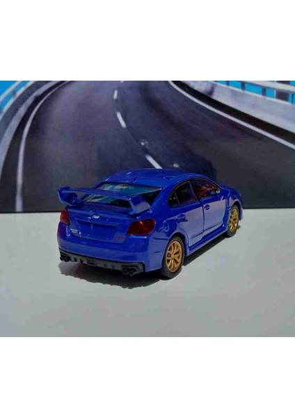 1:32 Subaru Wrx Sti Mavi Çek/bırak Metal Araba fırsatları