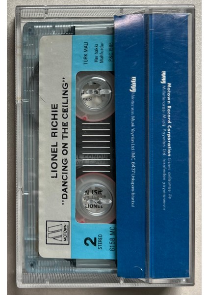 Lionel Richie Dancing On The Ceiling Kaset (Dönem Kağıt Baskı Kaset)