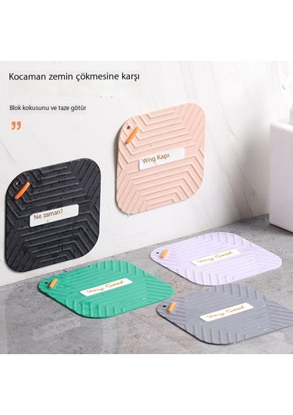 Kanalizasyon Yer Drenajı Koku Giderici Banyo Silikon Deodorant Mat Mutfak Banyo Tuvalet Silikon Deodorant Yer Süzgeci Kapağı (Yurt Dışından)