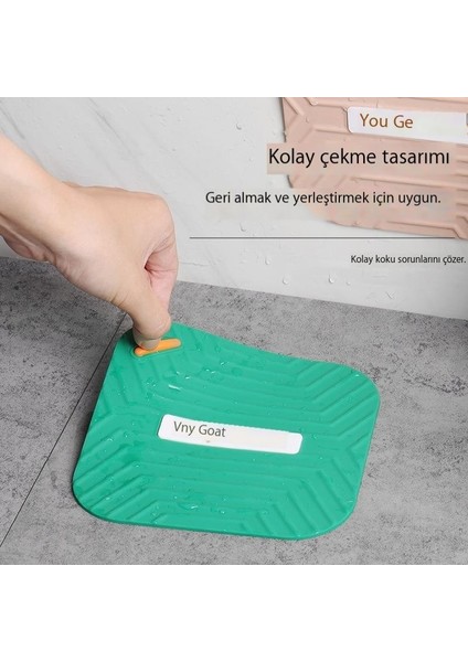 Kanalizasyon Yer Drenajı Koku Giderici Banyo Silikon Deodorant Mat Mutfak Banyo Tuvalet Silikon Deodorant Yer Süzgeci Kapağı (Yurt Dışından)