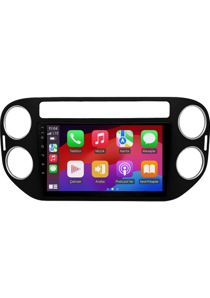 Volkswagen Tiguan (2008-2016) Android 14 Multimedya Carplay 10 Inch 4 GB Ram / 64 GB Hafıza CRV-4581XR