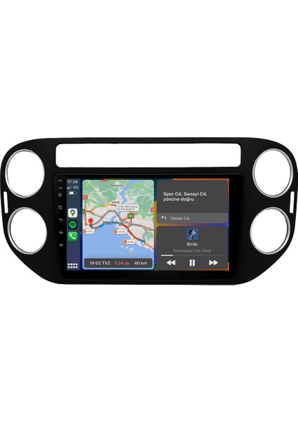 Volkswagen Tiguan (2008-2016) Android 14 Multimedya Carplay 10 Inch 4 GB Ram / 64 GB Hafıza CRV-4581XR