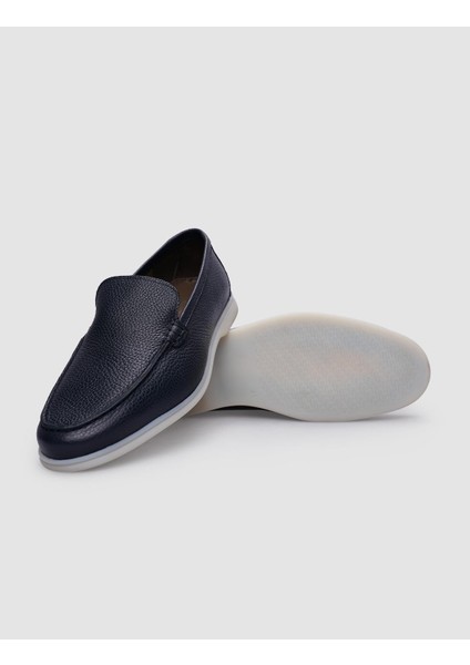 %100 Hakiki Deri Lacivert Erkek Günlük Ayakkabı indirimleri