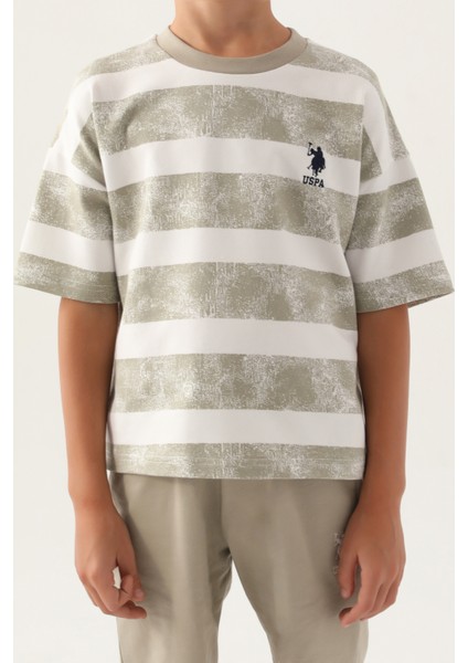 U.S. Polo Assn. Erkek Çocuk Açık Haki Pijama Takım 50291564-VR183