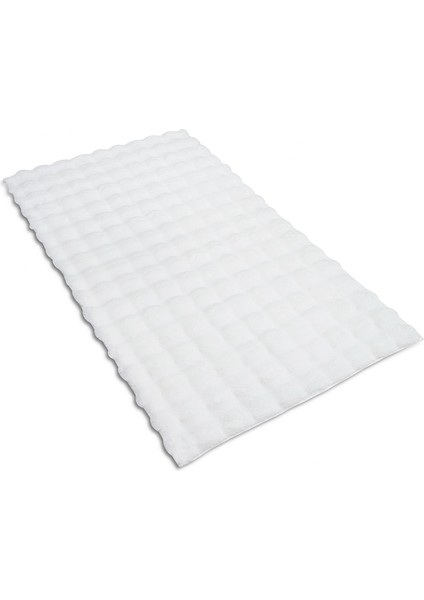 Molecule Peluş Halı Beyaz