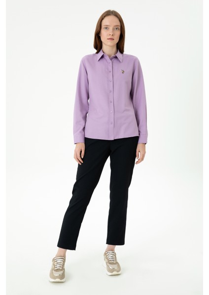 Kadın Lila Gömlek Basic 50271935-VR034 fırsatları