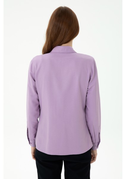 Kadın Lila Gömlek Basic 50271935-VR034 indirimleri